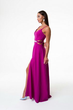 SVON: Длинное платье с блестящим поясом 3036 - фото 11