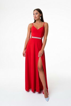 SVON: Длинное платье с блестящим поясом 3036 - фото 4