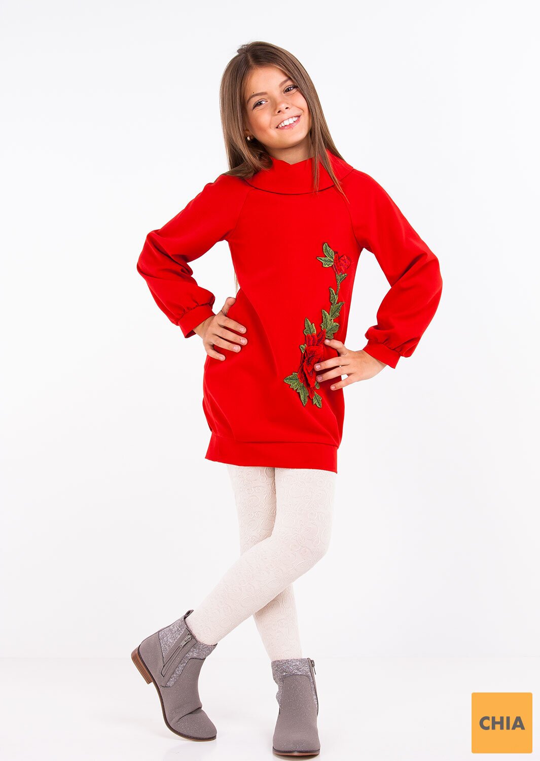 Платье Розали красный