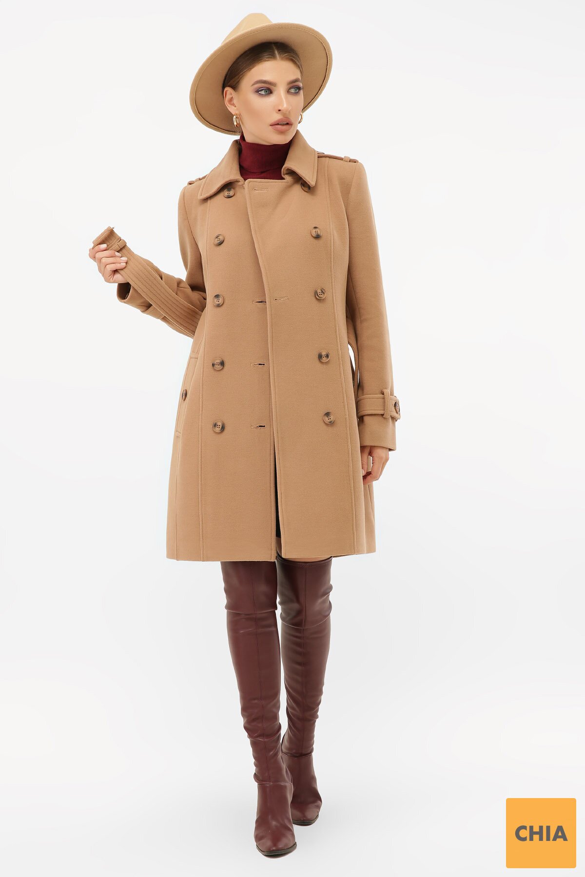 Пальто П-414-90 239-песок