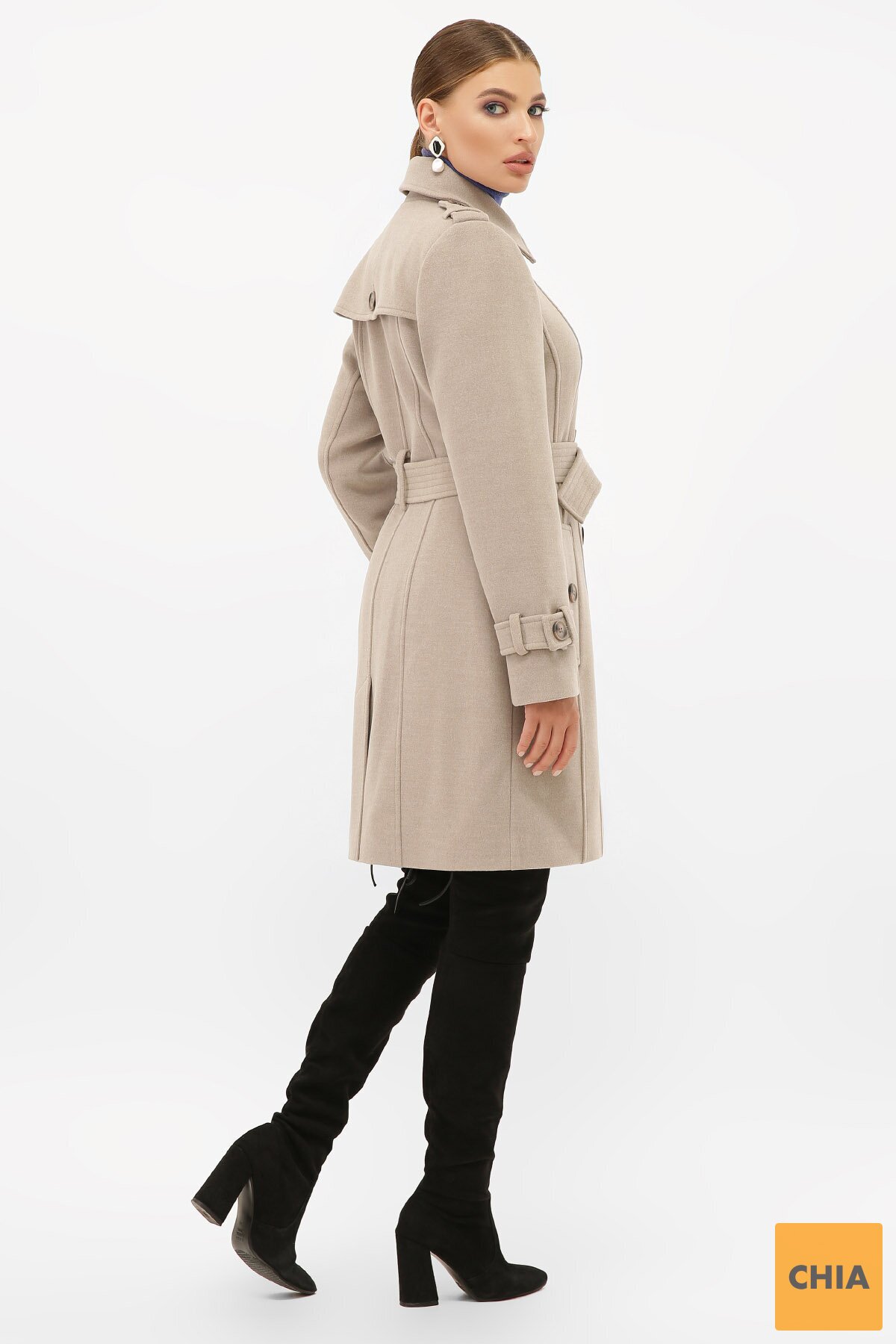 Пальто П-414-90 047-св.серый