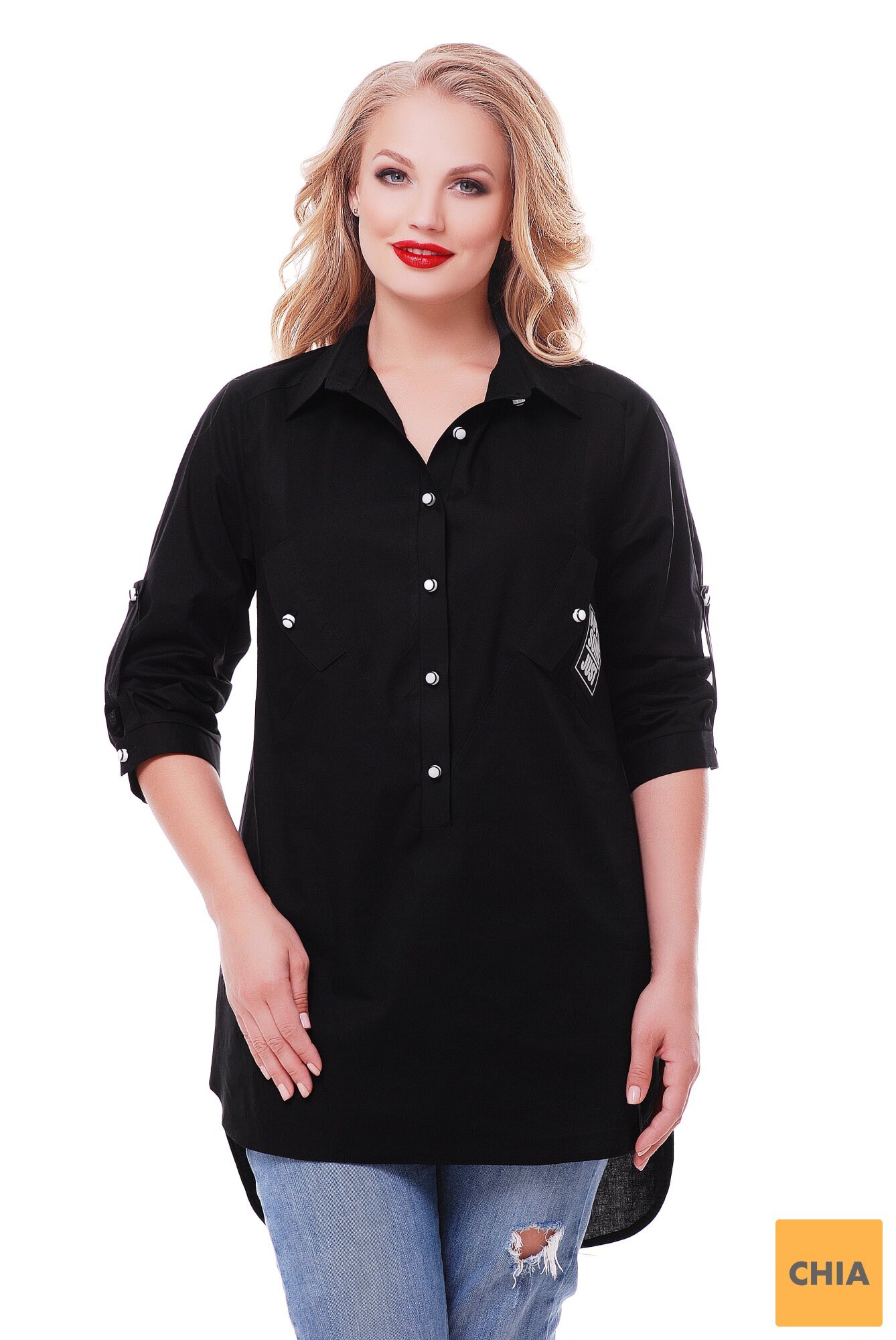 Рубашка Стиль Черная