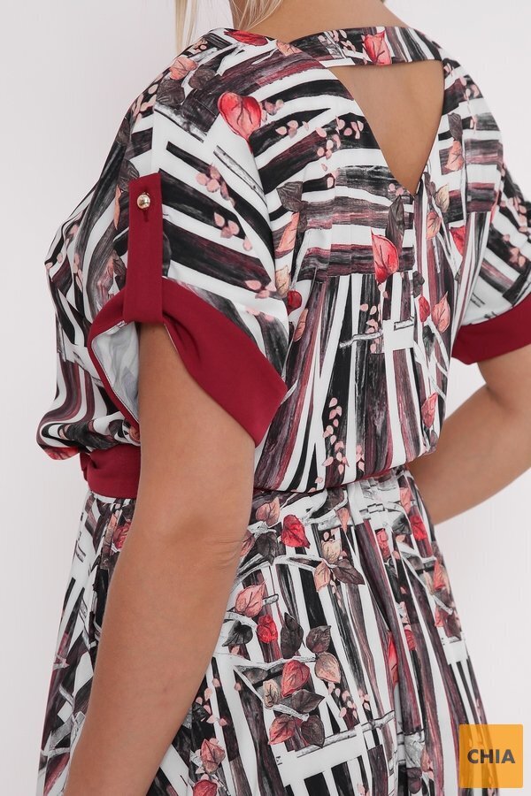 Платье Ирина бордо Принт