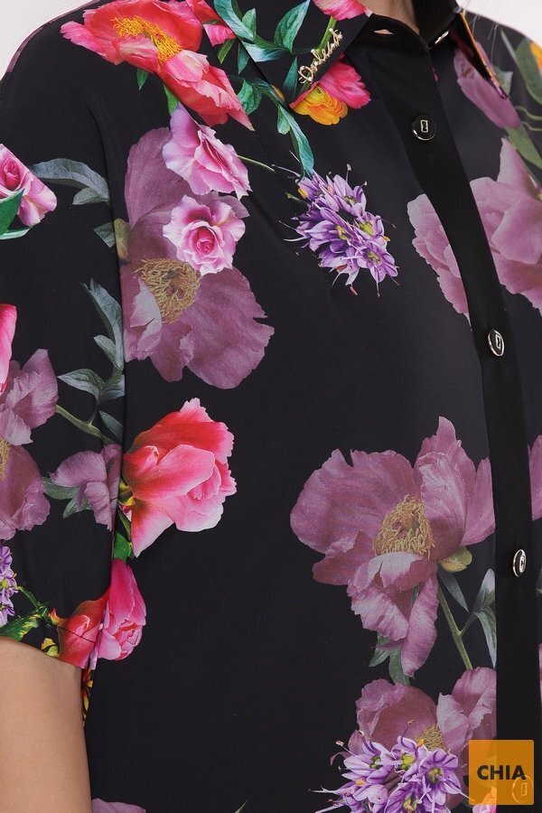 Платье-рубашка Сати Шиповник