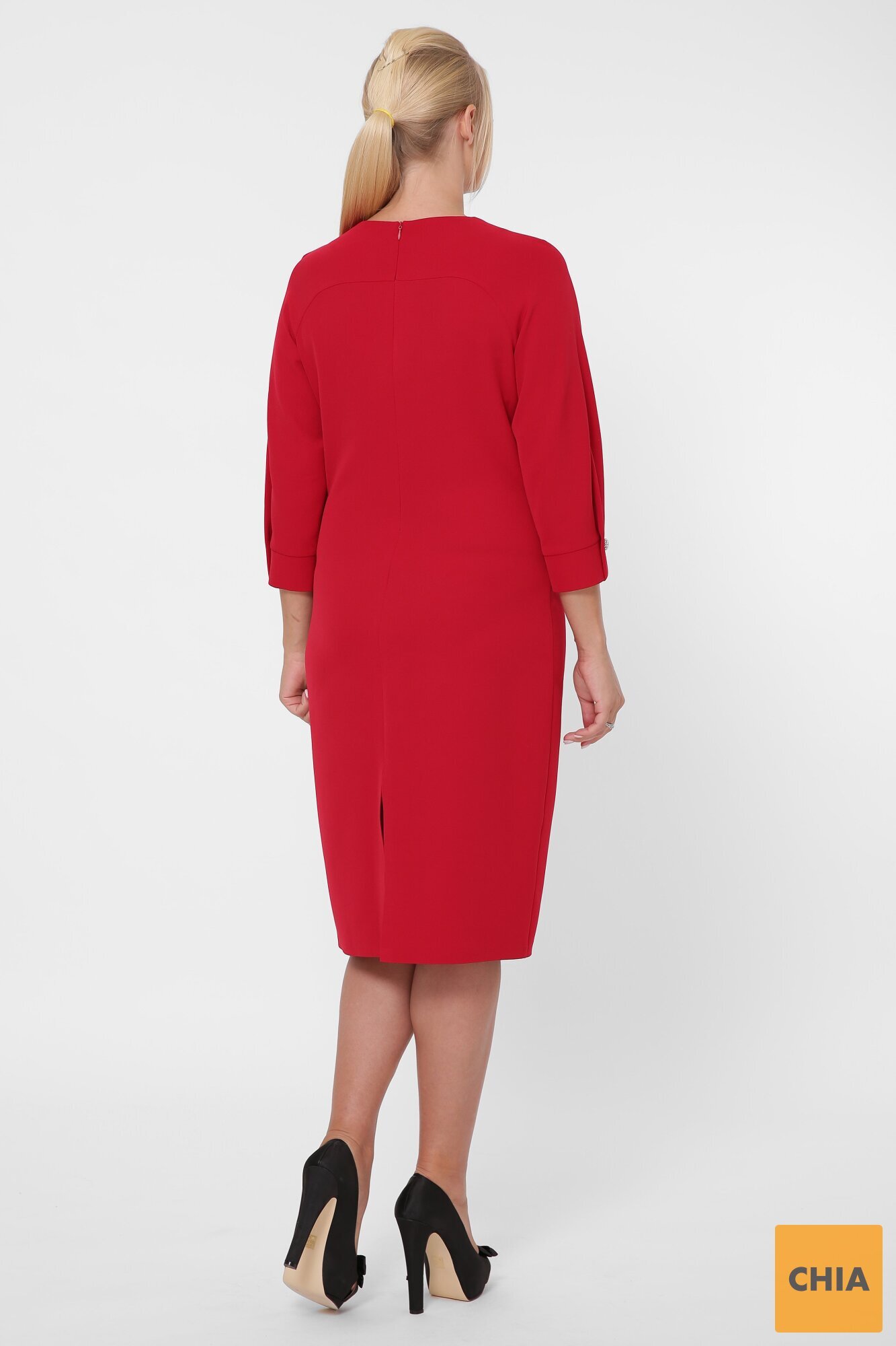 Стильное платье женское Элиза бордо