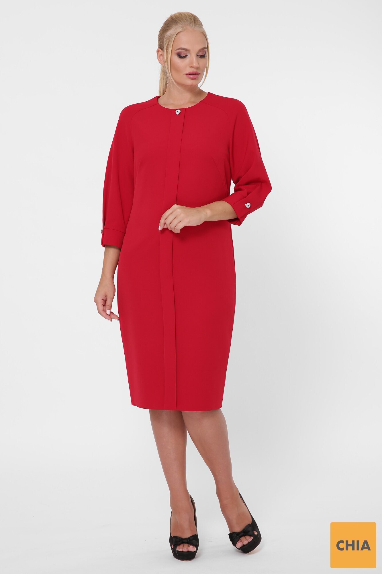 Стильное платье женское Элиза бордо