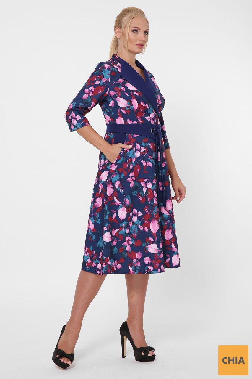 Платье расклешенное Хлоя цветы