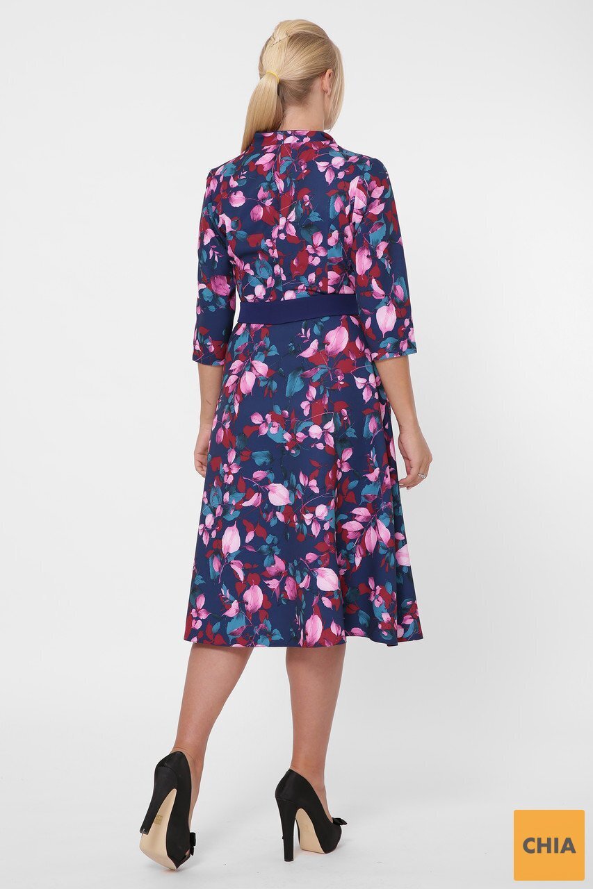 Платье расклешенное Хлоя цветы