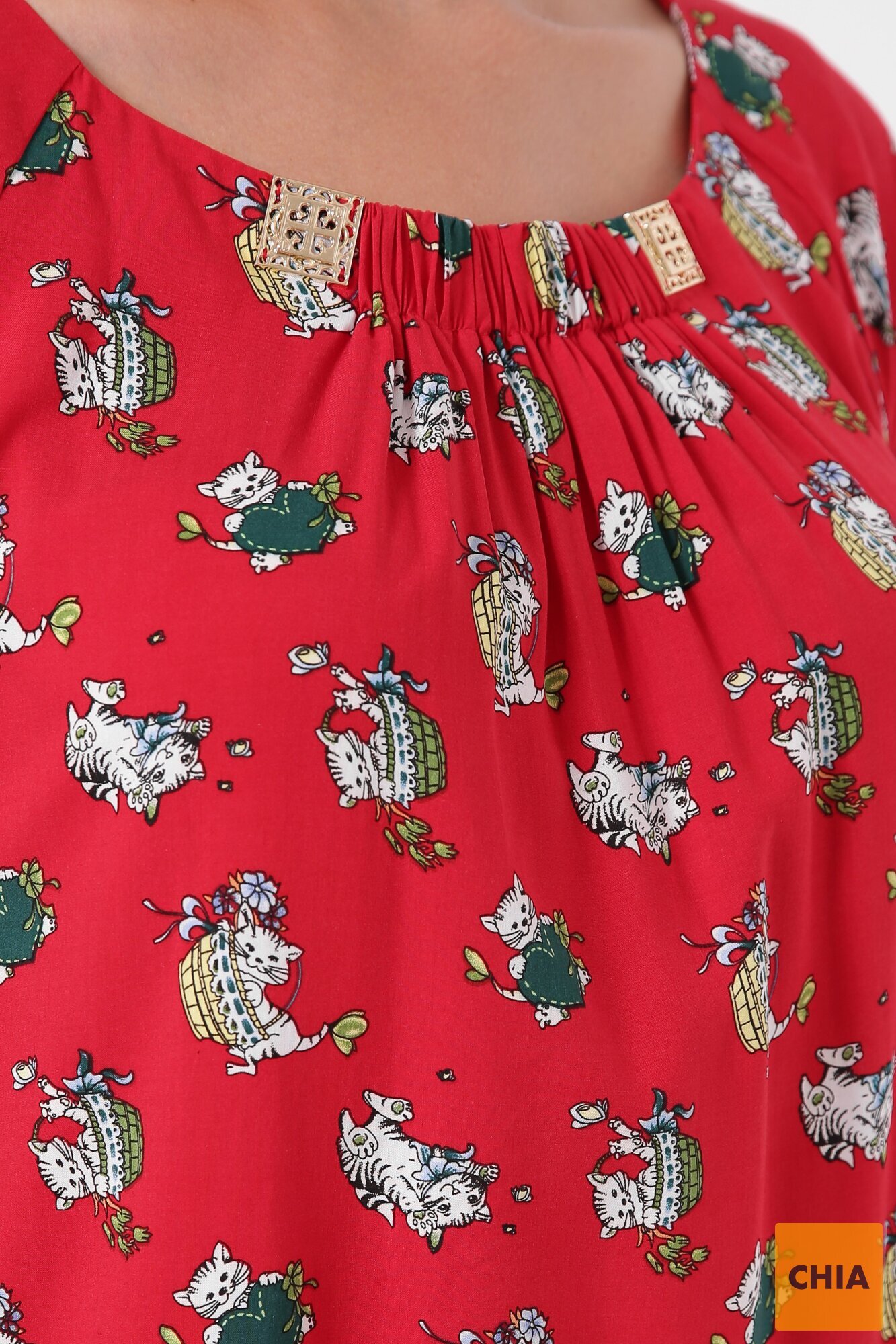 Платье летнее женское Палитра красное