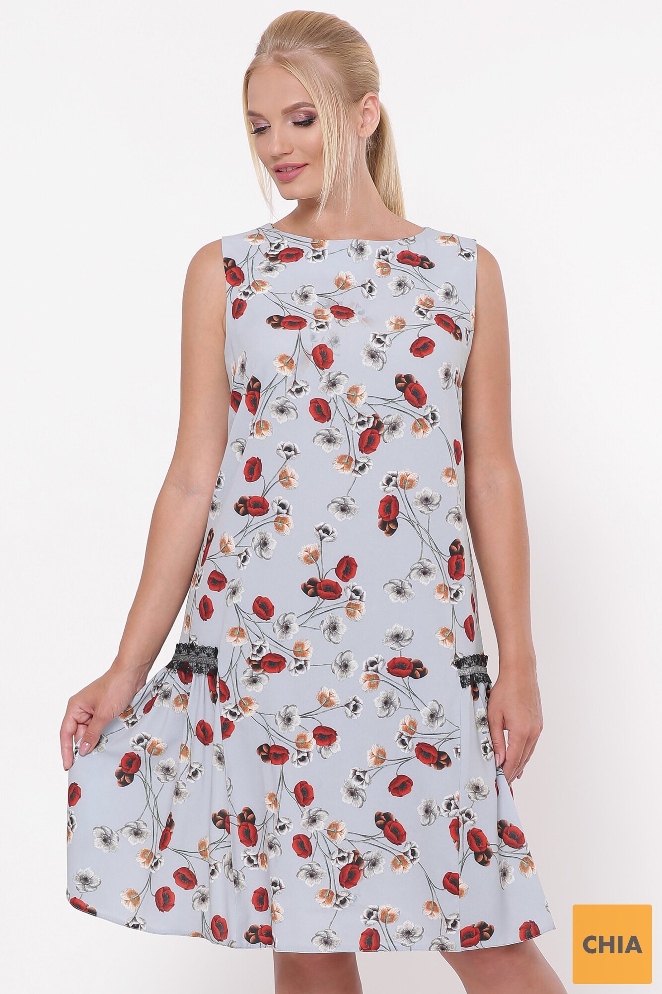 Платье женское Настасья небо