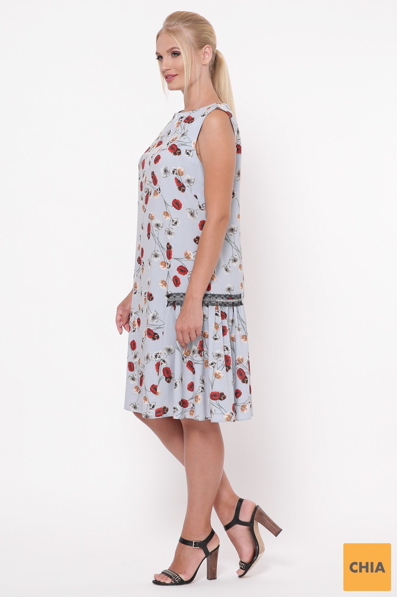 Платье женское Настасья небо