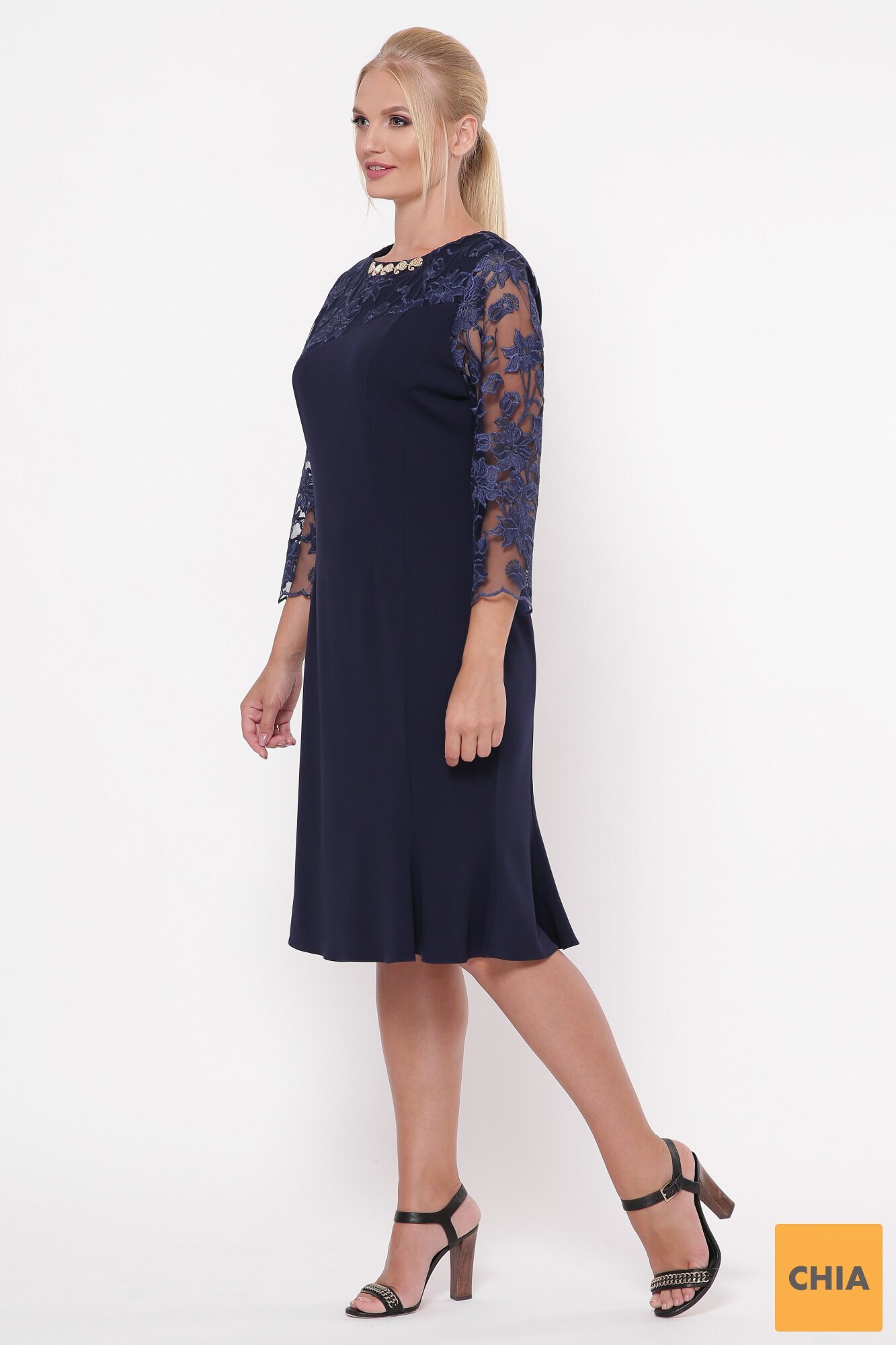 Романтическое платье Аннэт синий