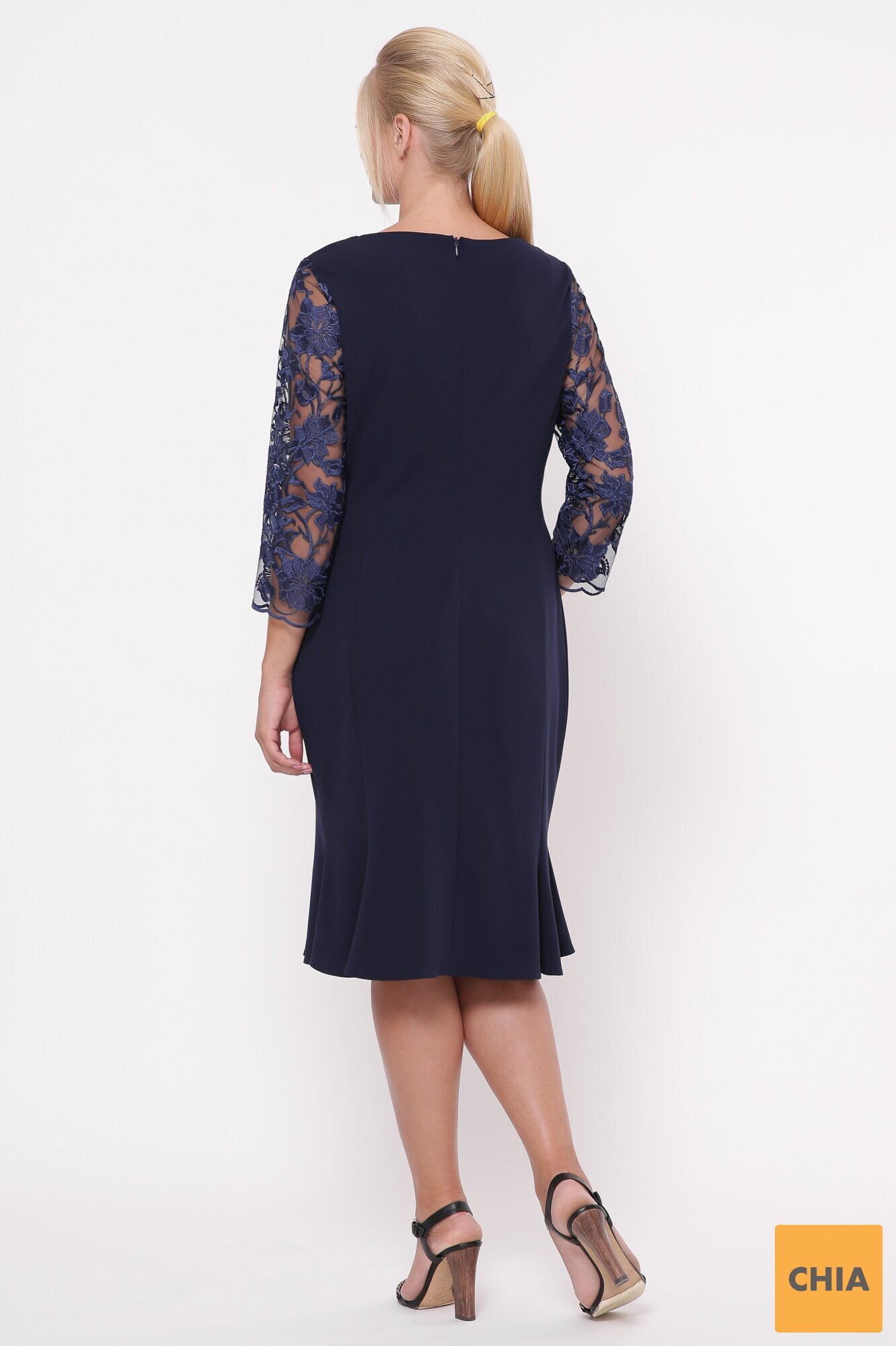 Романтическое платье Аннэт синий