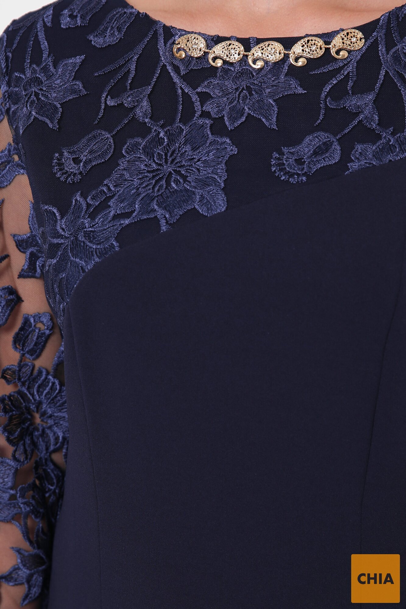 Романтическое платье Аннэт синий