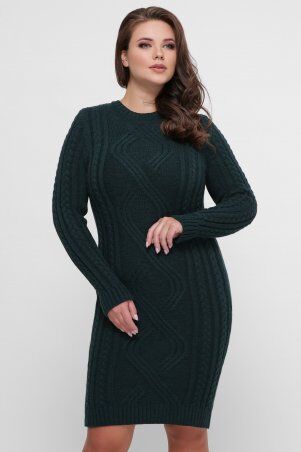 Платье орнамент изумруд