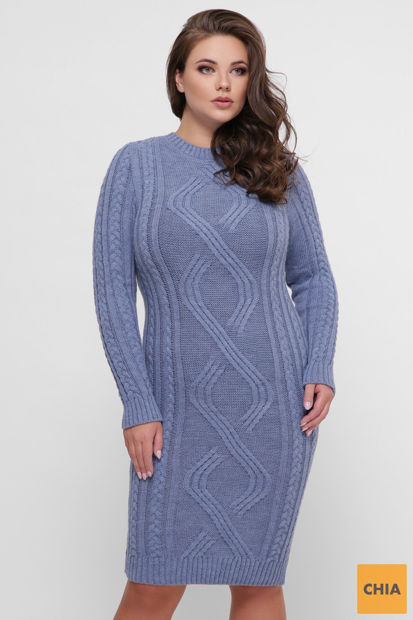 Платье орнамент василек