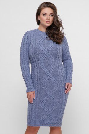 Платье орнамент василек