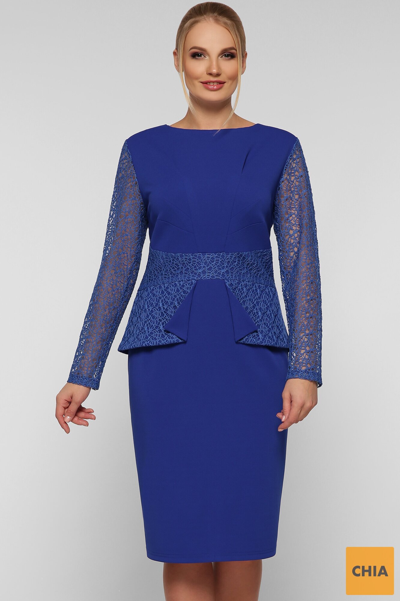 Нарядное платье Дженифер электрик