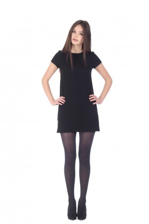 Lilo: Черное короткое платье-трапеция 154 - фото 1
