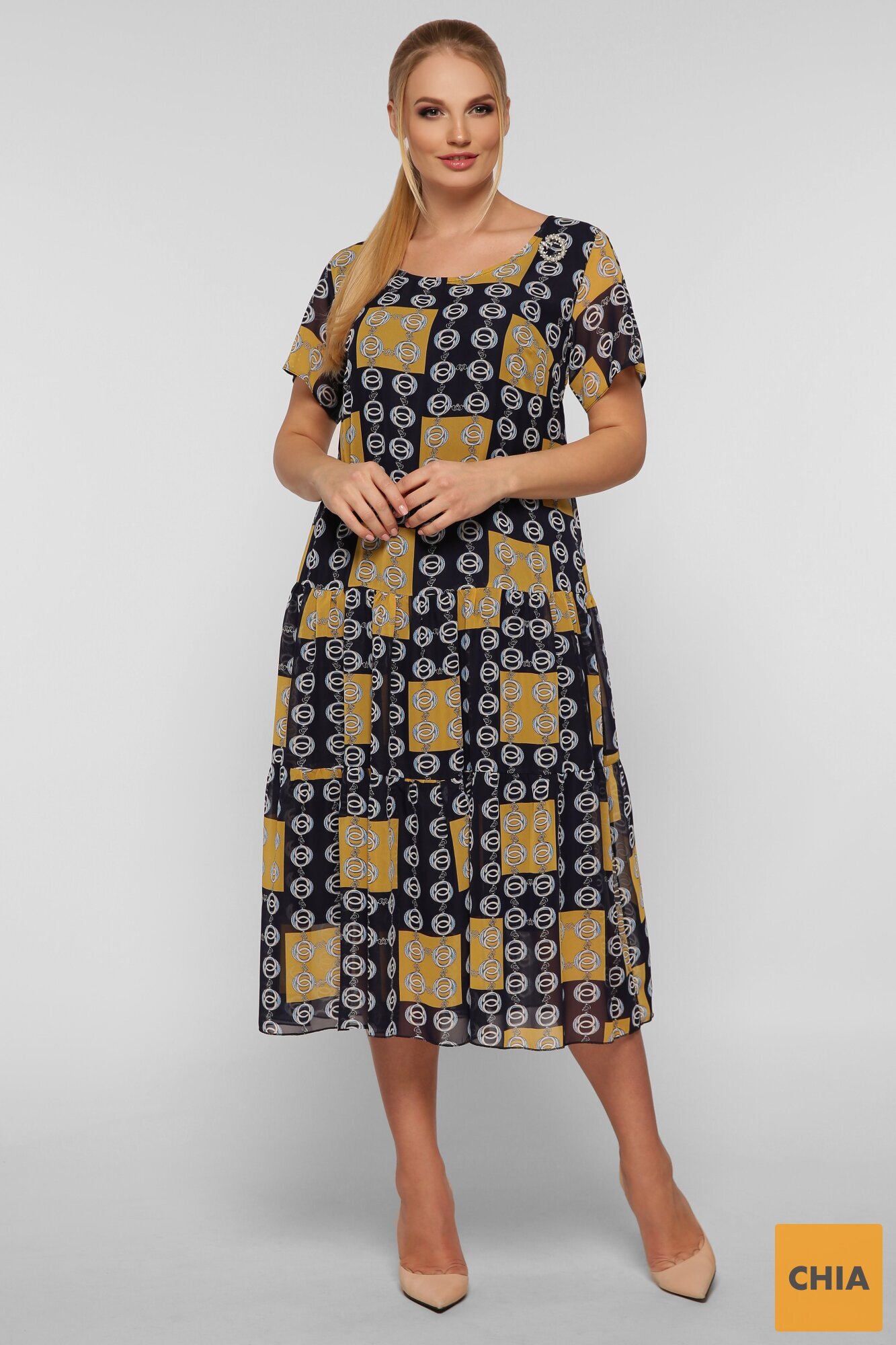 Платье Катаисс горчица