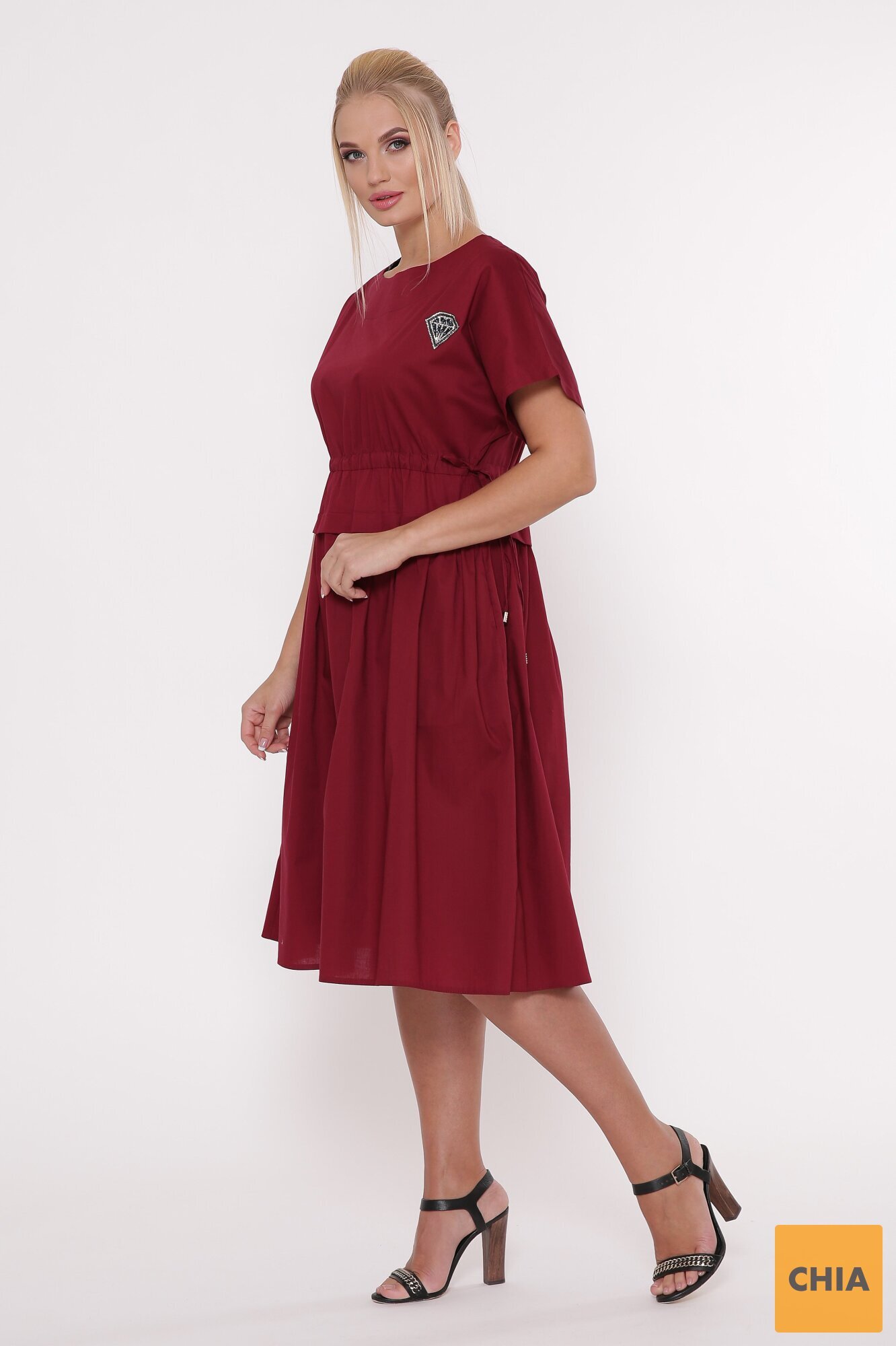 Платье летнее Мелисса бордо
