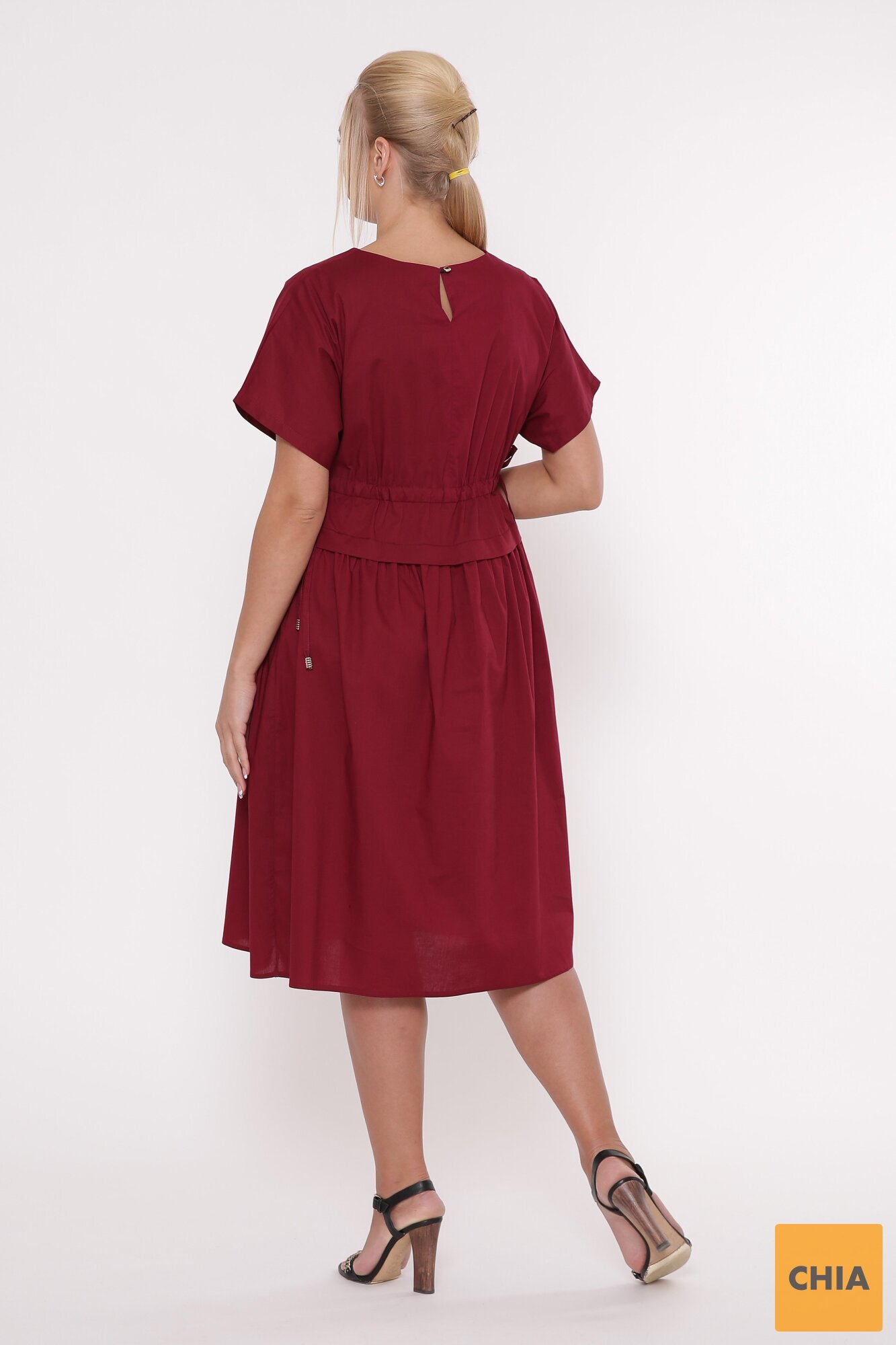 Платье летнее Мелисса бордо