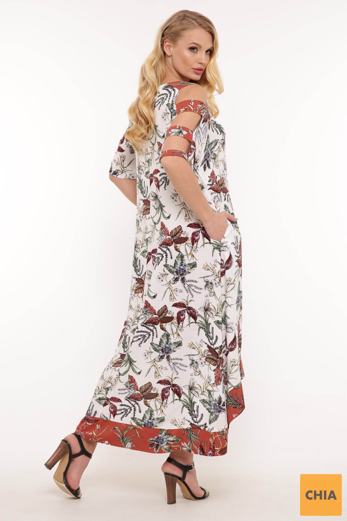 Платье Тропикана цветы