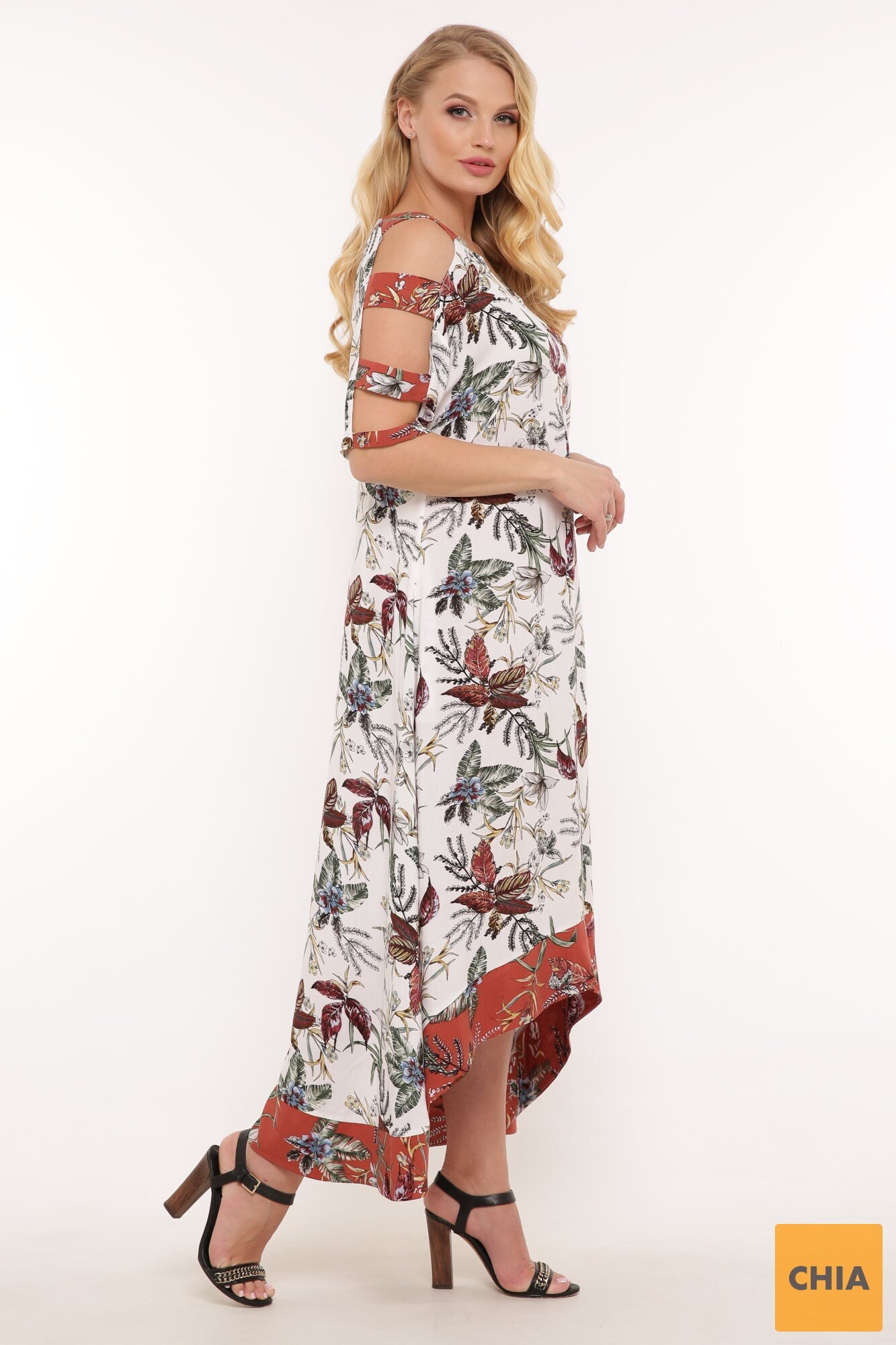 Платье Тропикана цветы