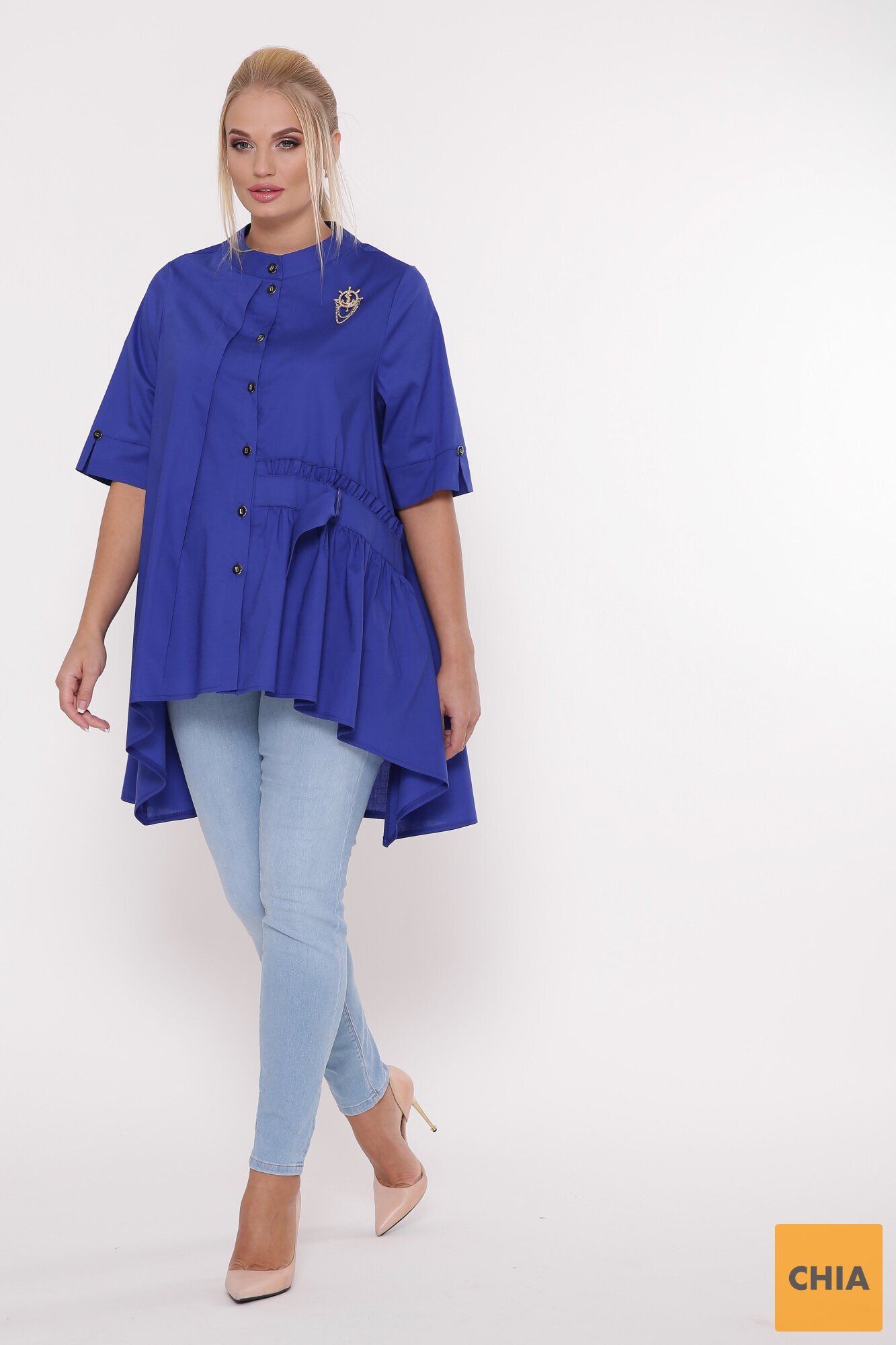 Рубашка женская Уля электрик