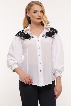 Vlavi: Блуза нарядная Франческа белая 127301 - фото 2