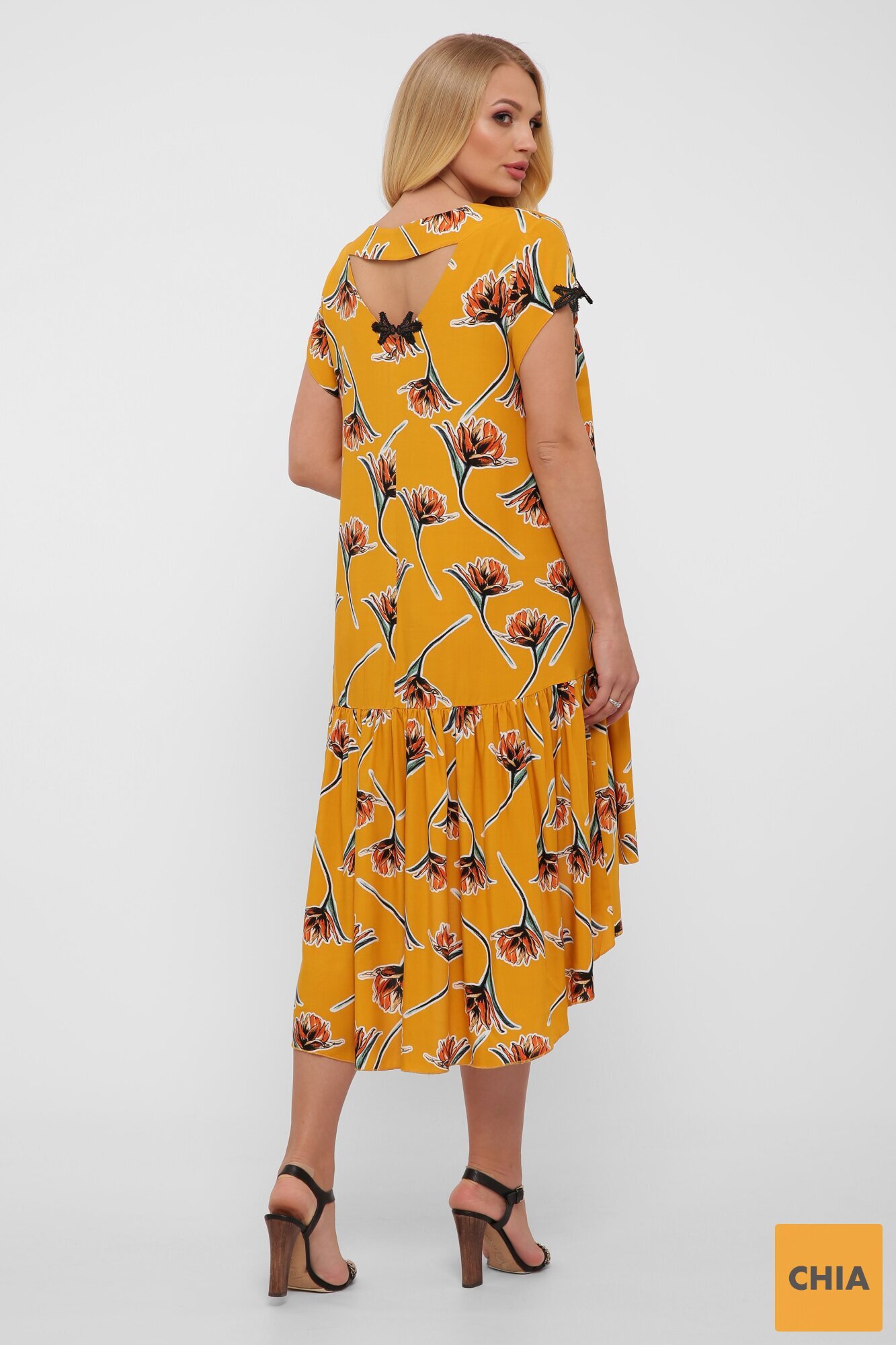 Платье Герда горчица