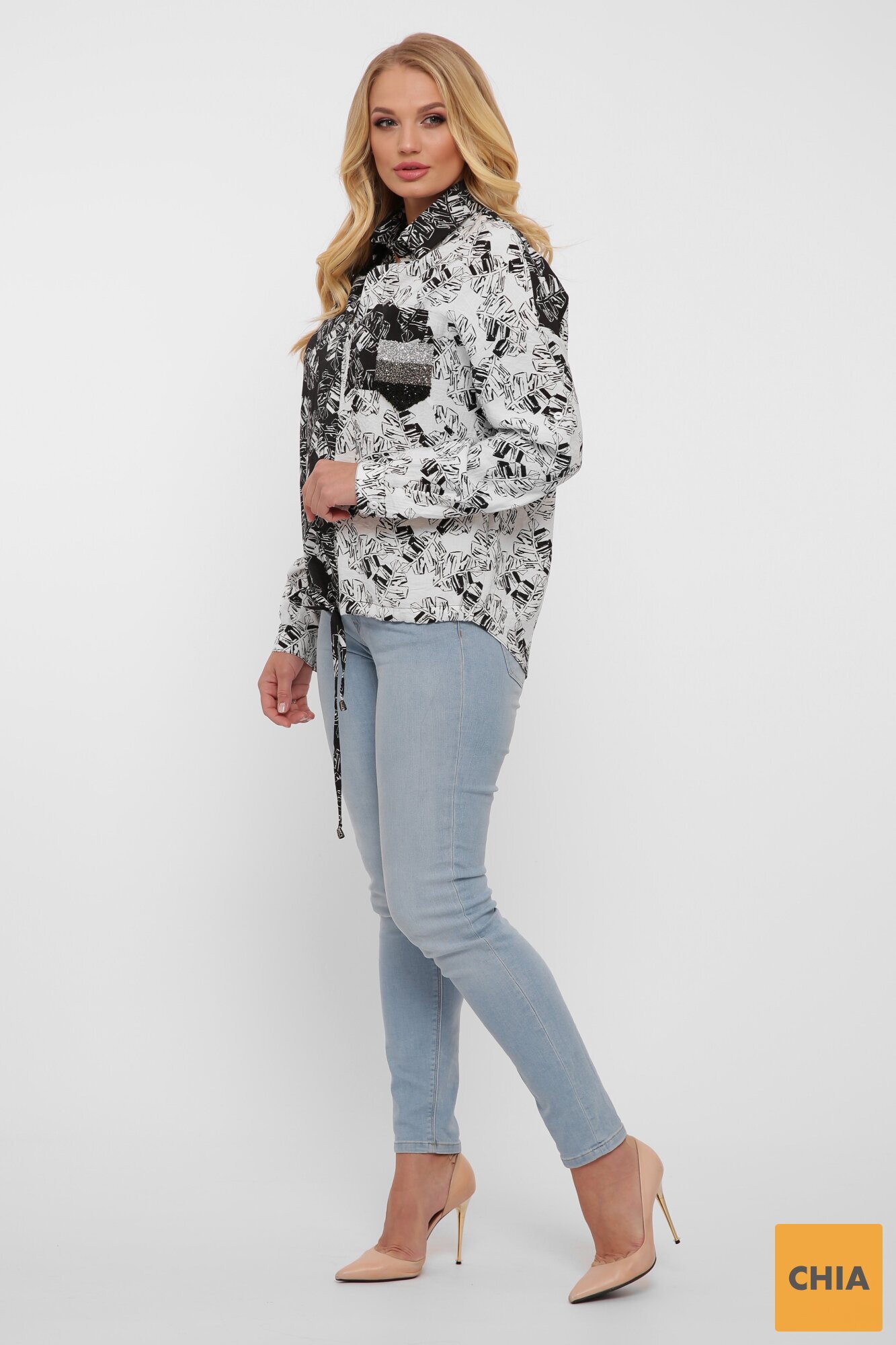 Рубашка женская Тропики