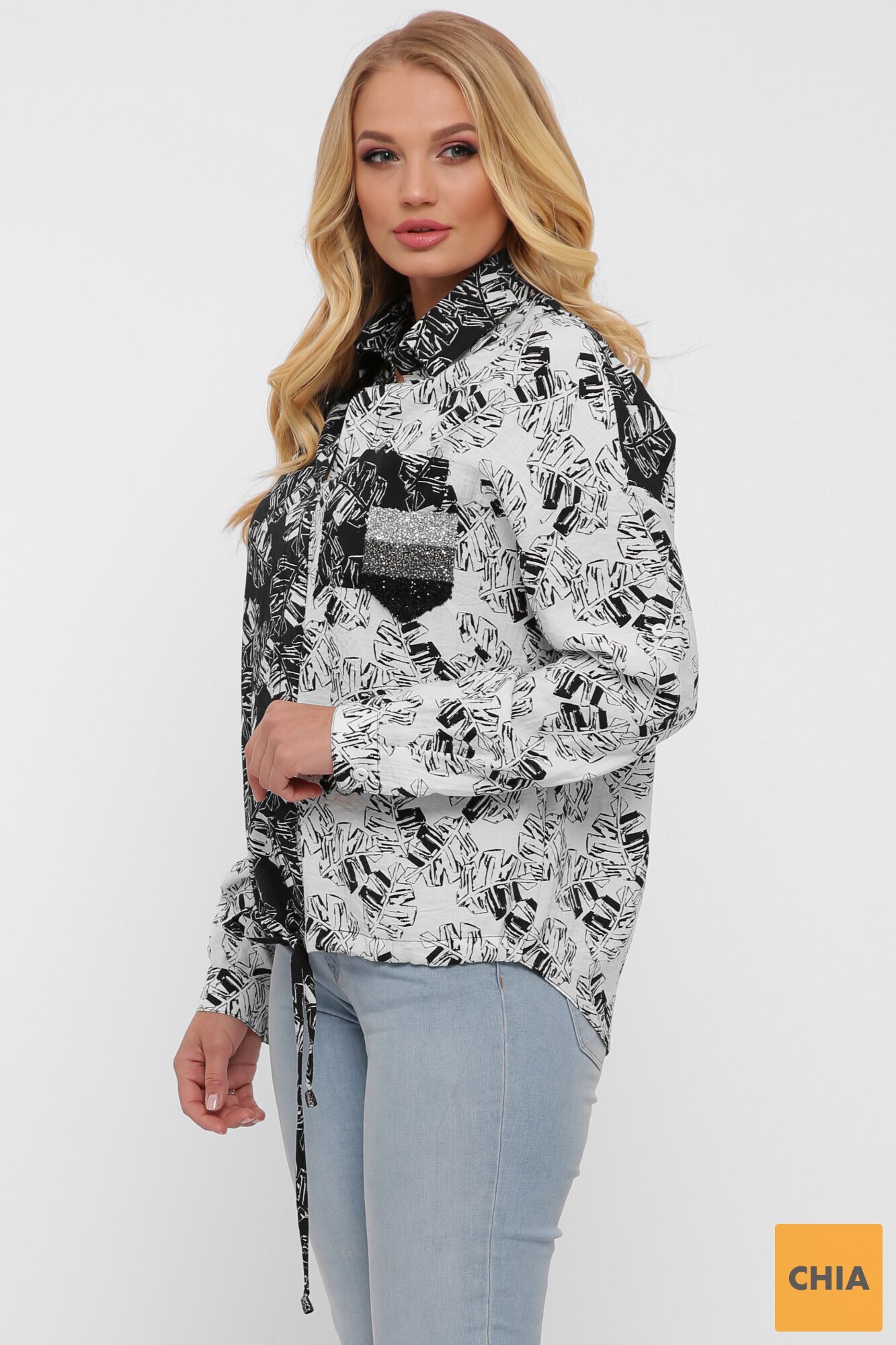 Рубашка женская Тропики