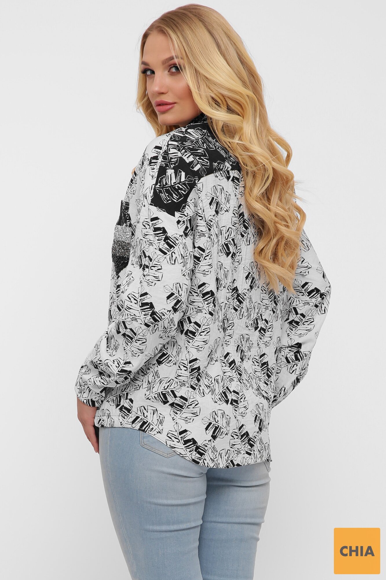 Рубашка женская Тропики