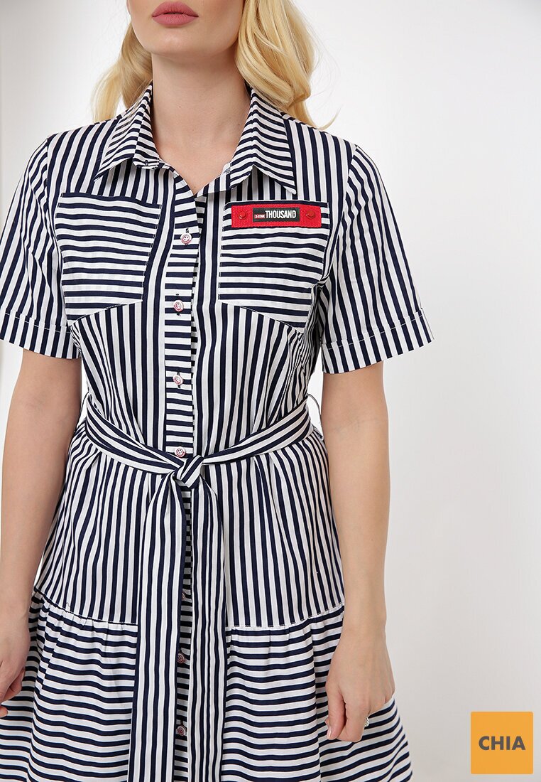 Платье летнее Кэт синяя полоска