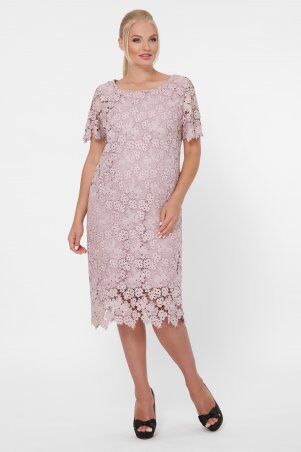 Платье кружевное Элен беж мелкие цветы
