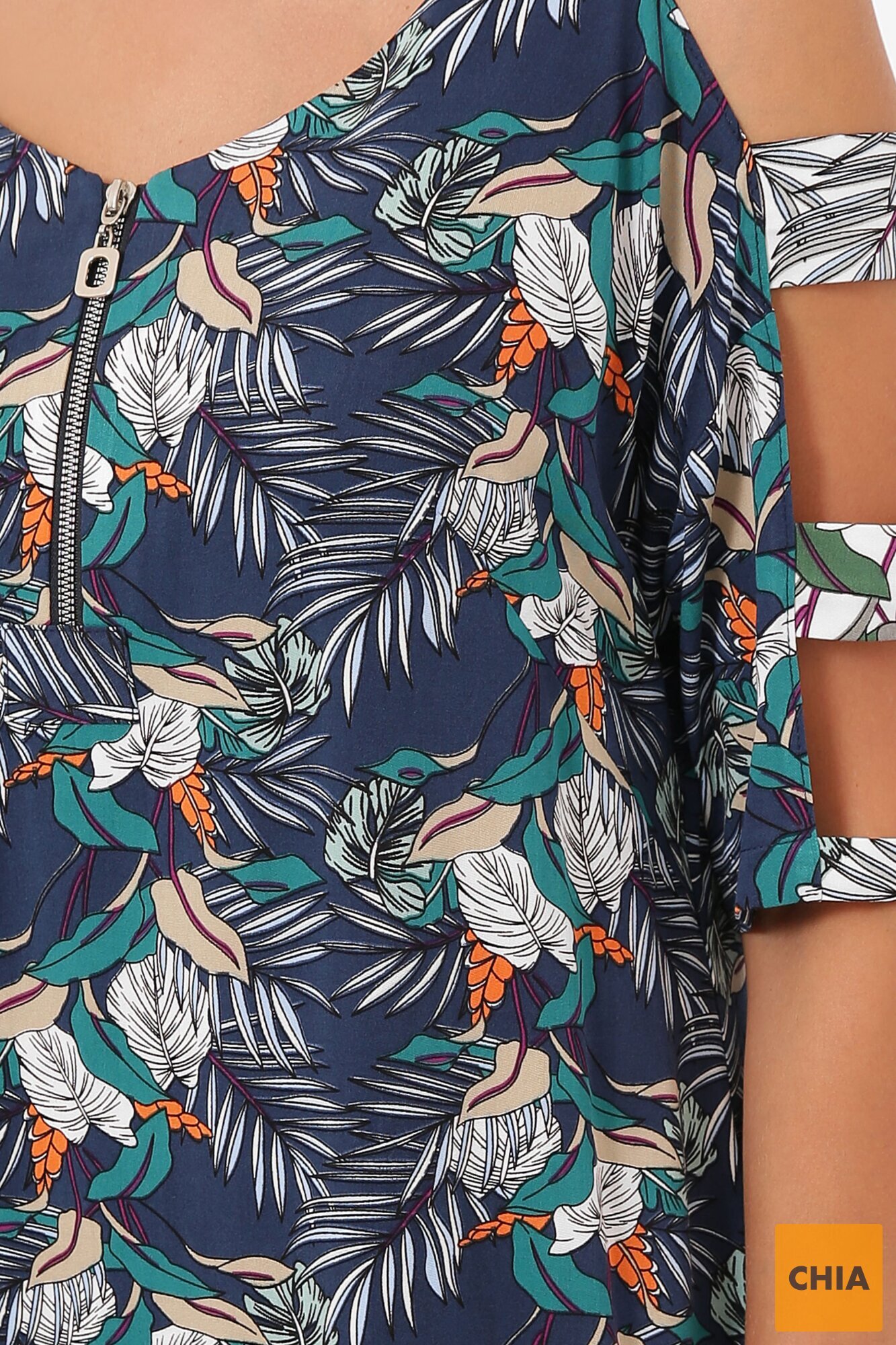 Платье Тропикана синий