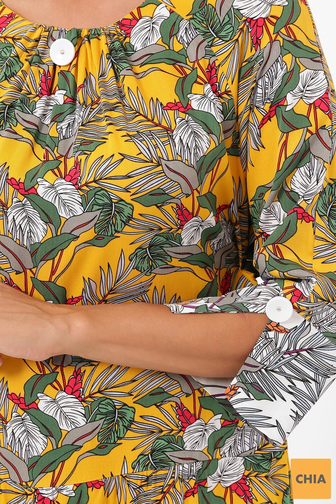 Платье Илона горчица