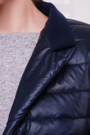 TessDress: Куртка удлиненная стеганная "Тедди-2" синий 3504 - фото 4
