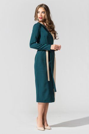 TessDress: Платье двухцветное "на запах""Кифалия" 1627 - фото 2