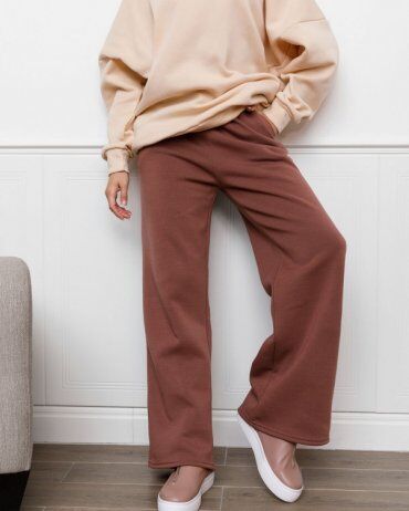 ISSA PLUS: Спортивные штаны 12312_коричневый - фото 1