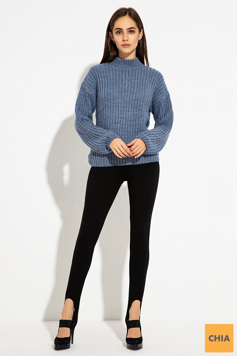 Черные трикотажные леггинсы Бланка