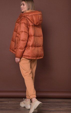 MR520: Теплая стеганная куртка-трапеция MR 202 2597 0820 Pumpkin - фото 3