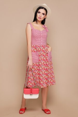 Сарафан Бантик красный