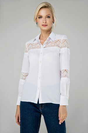 Miledi: Блузка Маргарита белый 14223-66 - фото 1