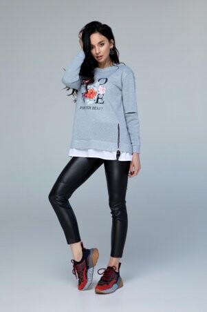 Свитшот Люба серый