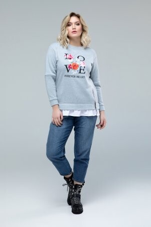 Свитшот Люба+ серый
