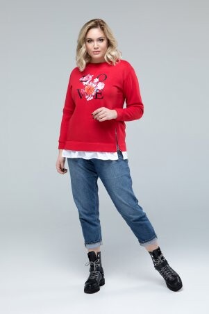 Свитшот Люба+ красный
