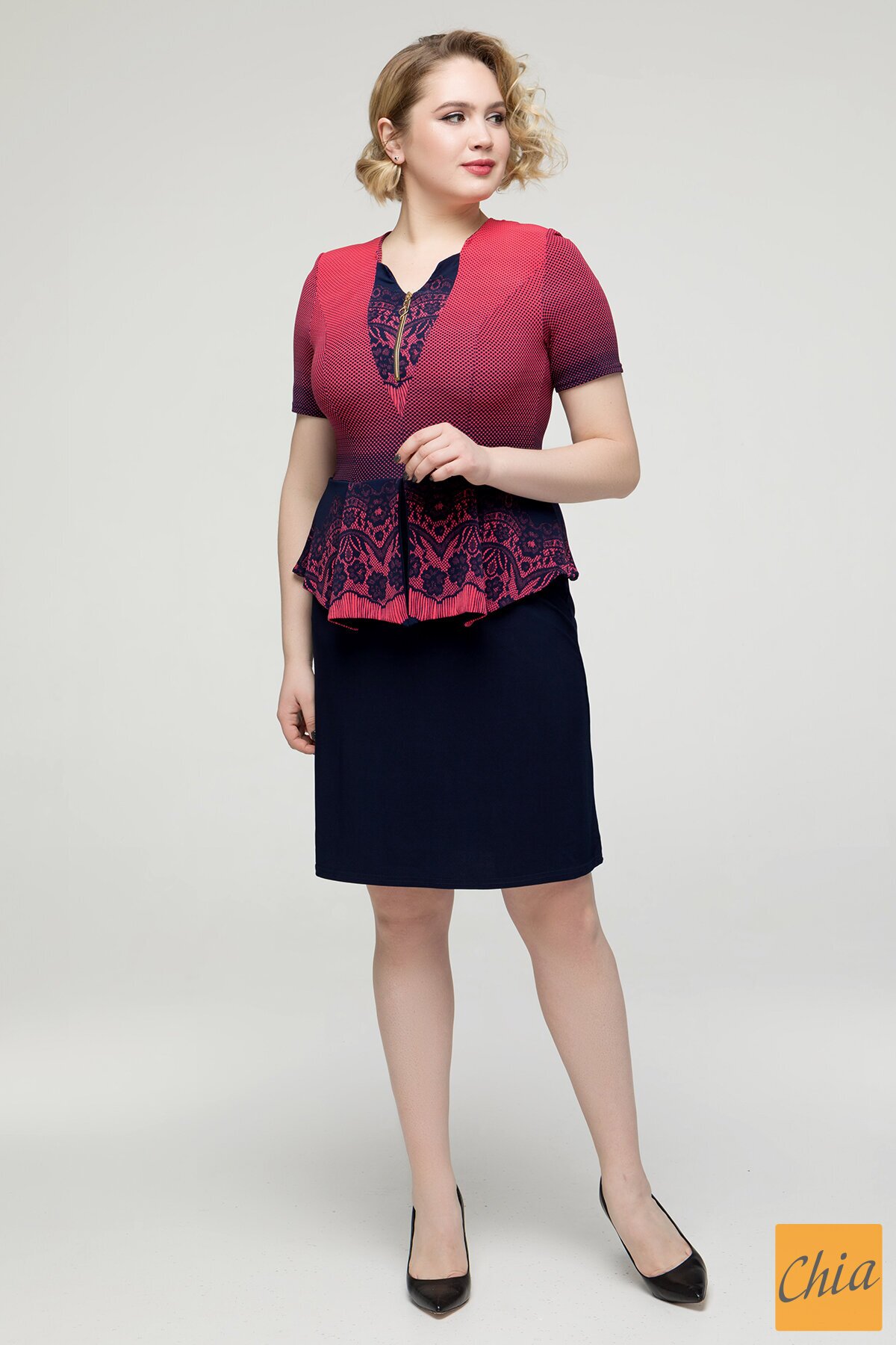 Платье Баска темно-синий