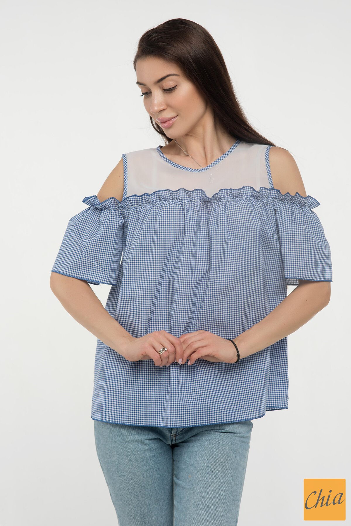 Блузка Ася синий